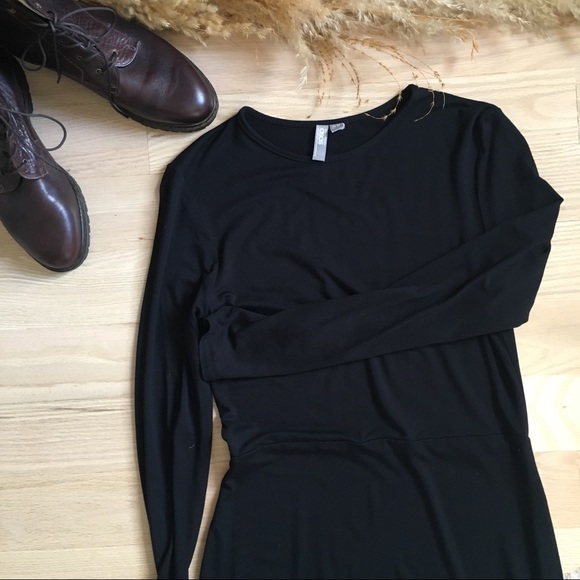 ASOS Long Sleeve Bodycon Dress With Curved Splits - Picture 8 of 10